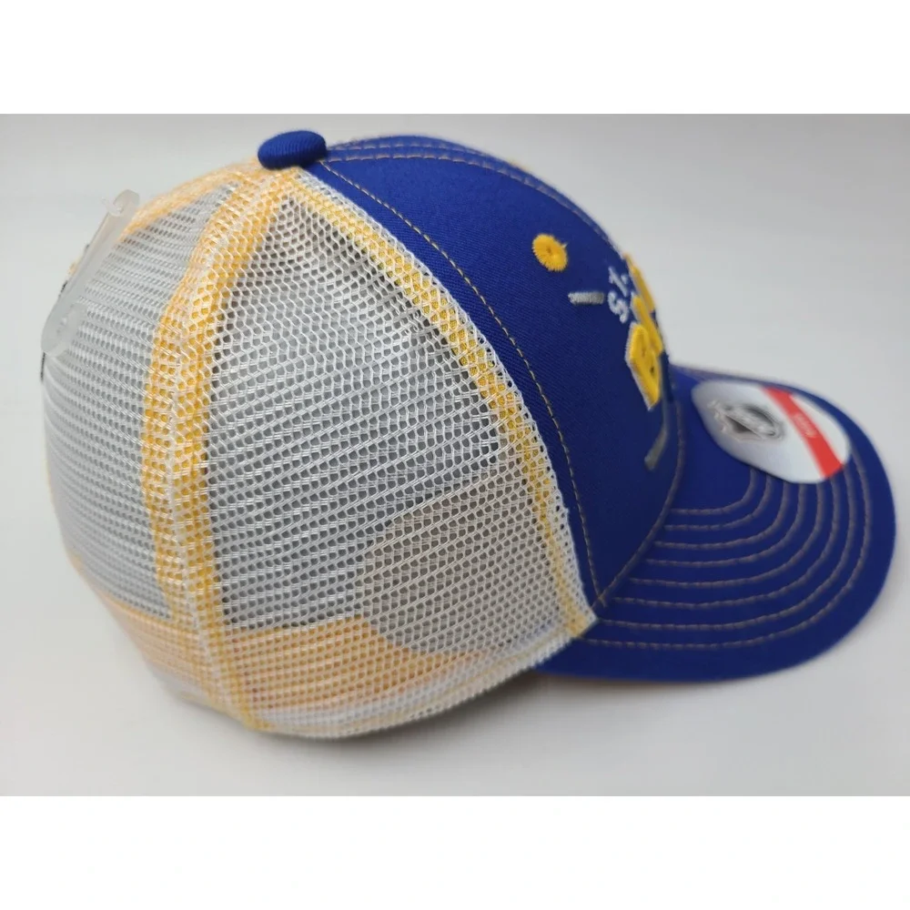 Kids 4-7 St Louis Blues Mesh Trucker Snapback Hat Cap Boys NHL Hockey Blue White